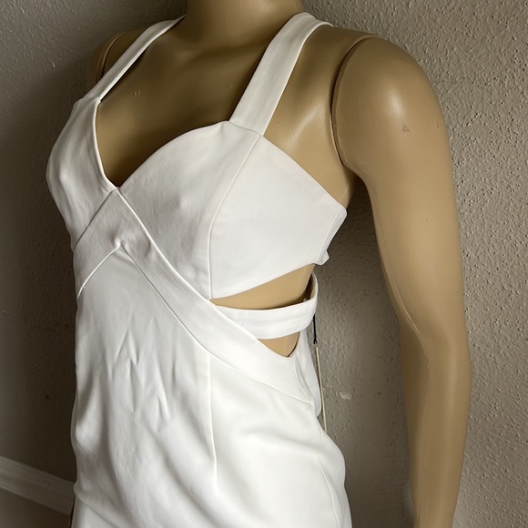 NWT Jay Godfrey Ortiz Cut Out Mini Dress in White sz 6 - Picture 8 of 11